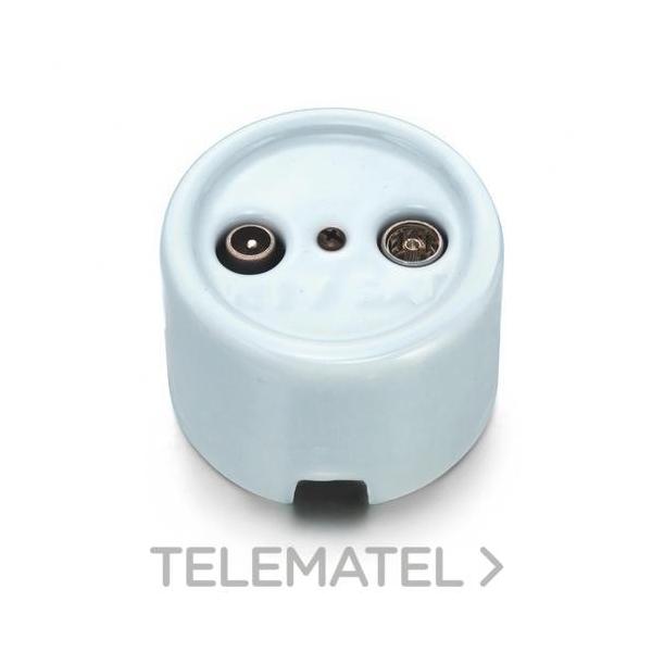 TOMA INTERMEDIA A RTV-SAT PORCELANA COTTON