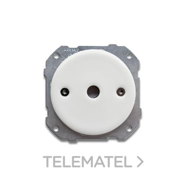 SALIDA CABLES DO 34 PORCELANA BLANCO / NÍQUEL NEGRO