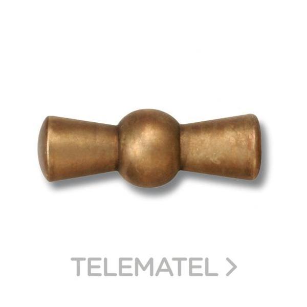 LAZO ROTATIVO METAL + TORNILLO PATINÉ LATÓN ENVEJECIDO