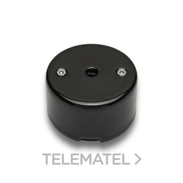 SALIDA CABLES DO 33 PORCELANA NEGRO / CROMO