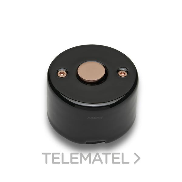 PULSADOR DO 33 10A 250V 24V DC PORCELANA NEGRO / COBRE