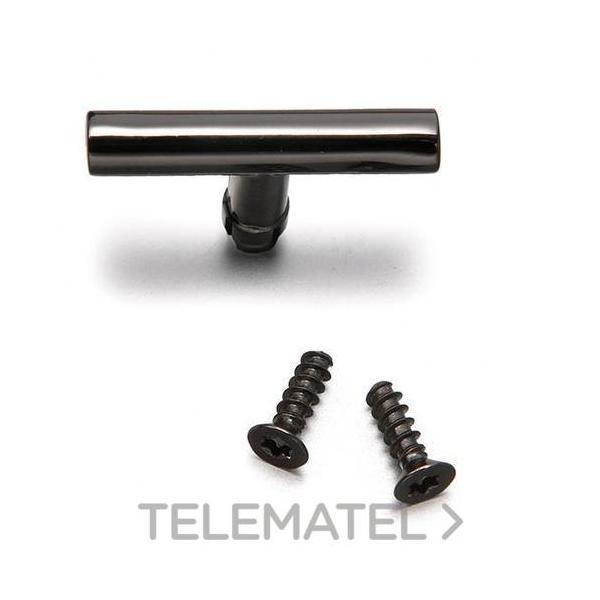 MANECILLA + TORNILLOS NÍQUEL NEGRO