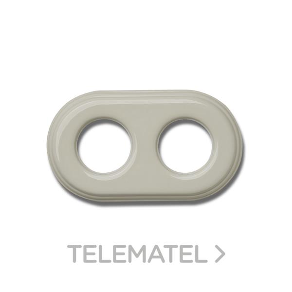 MARCO 2 ELEMENTOS PORCELANA CRU