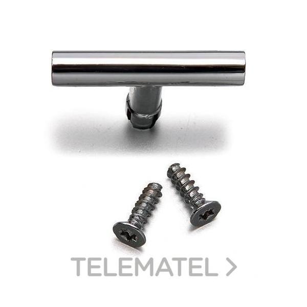 CONJUNTO MANECILLAS + TORNILLOS LATÓN CROMO (PACK 5u)