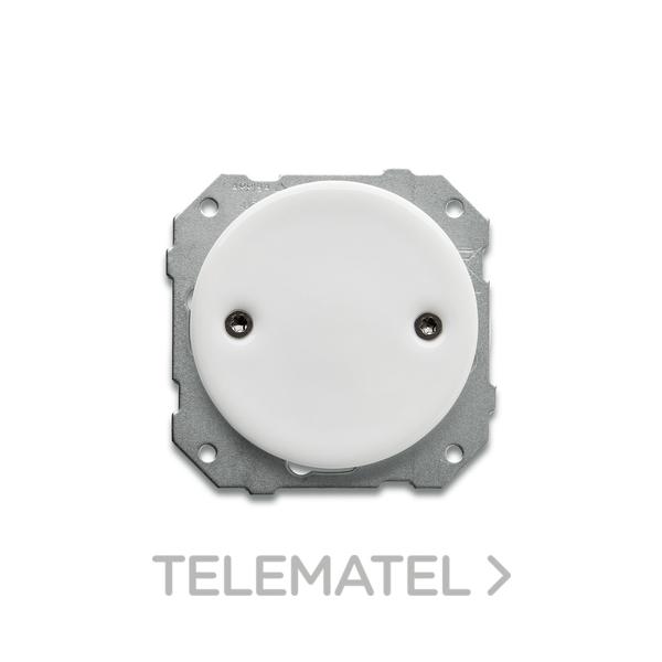 MECANISMO CIEGO PORCELANA BLANCO / NEGRO NÍQUEL