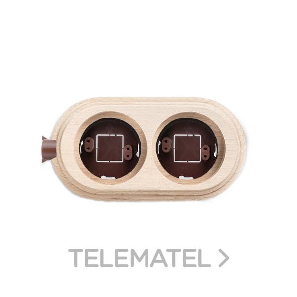 PEANA INSTALACIÓN 2 ELEMENTOS 1 ENTRADA VERTICAL HAYA NATURAL