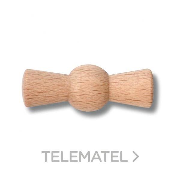 CONJUNTO LAZO ROTATIVO MADERA + TORNILLO PATINÉ HAYA NATURAL (PACK 5u)