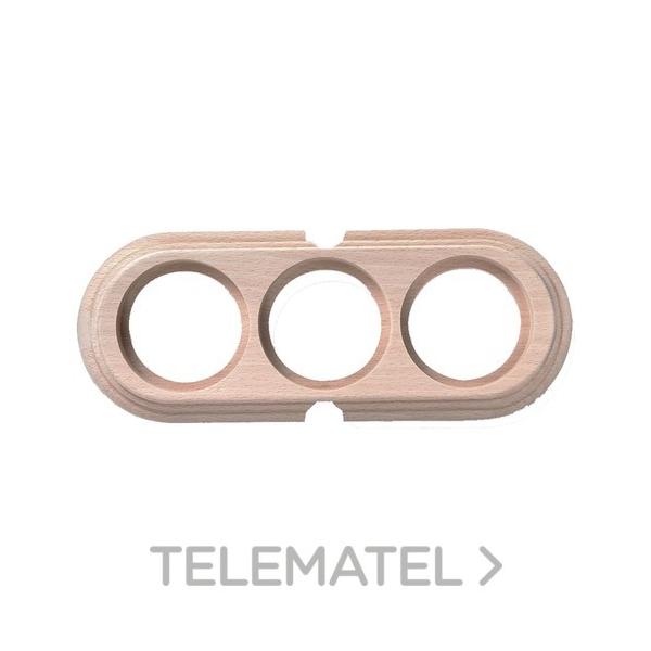 PEANA INSTALACIÓN 3 ELEMENTOS 2 ENTRADAS HORIZONTAL HAYA NATURAL