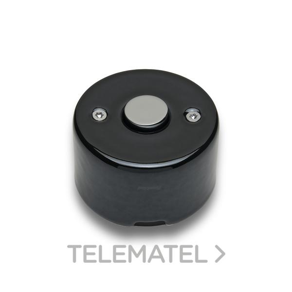 PULSADOR DO 33 10A 250V 24V DC PORCELANA NEGRO / CROMO