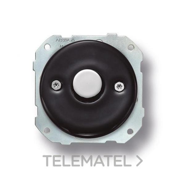 REGULADOR-CONMUTADOR DE BOTÓN 1-10V METAL CROMO PORCELANA NEGRA