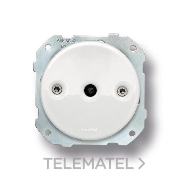 MECANISMO DOBLE PULSADOR ROTATIVO 10A 250V PORCELANA BLANCO / NÍQUEL NEGRO