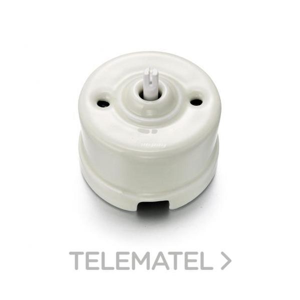 PULSADOR ROTATIVO 10AX 250V SIN MANECILLA PORCELANA CRU