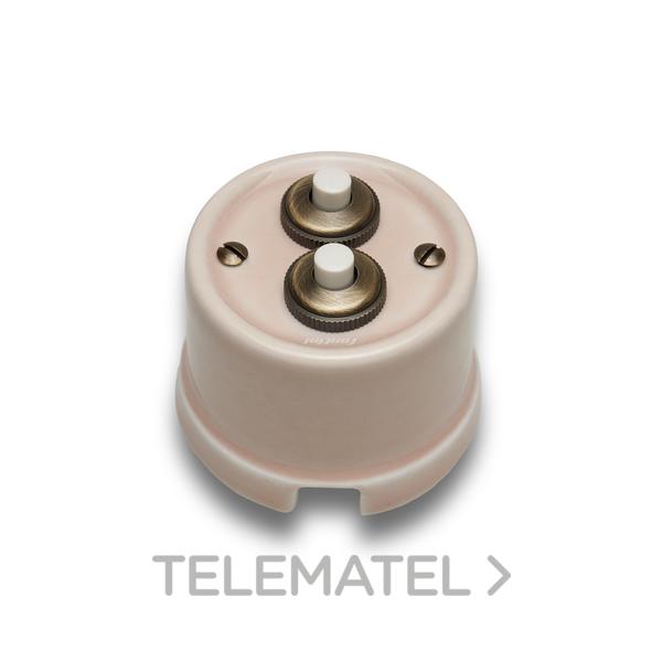 DOBLE PULSADOR 10A 250V 24V DC PORCELANA CAMILLE