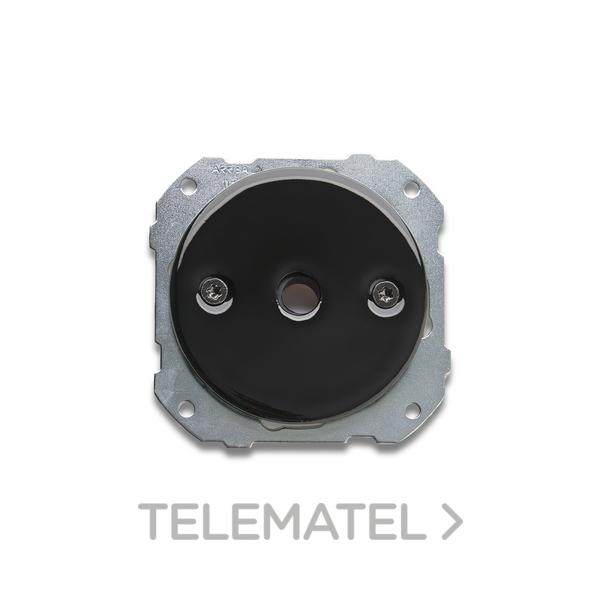 SALIDA CABLES DO 34 PORCELANA NEGRO / NÍQUEL NEGRO