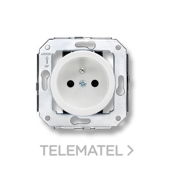 BASE ENCHUFE FRANCÉS VENEZIA TOMA TIERRA 16-250V BLANCO (PACK)