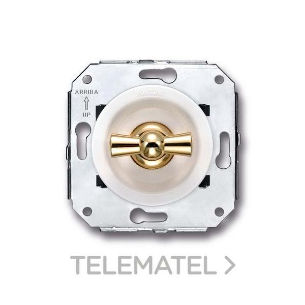 DOBLE INTERRUPTOR VENEZIA 10A 250V ORO / BLANCO (PACK)