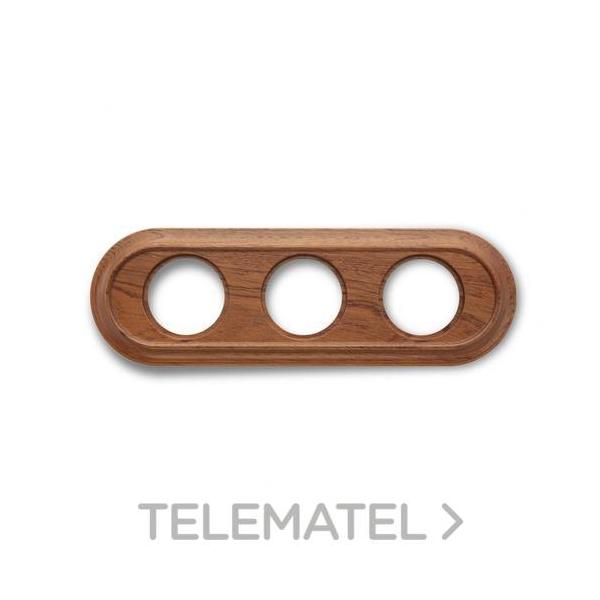 MARCO 3 ELEMENTOS VENEZIA OVAL MADERA SAPELI (PACK)