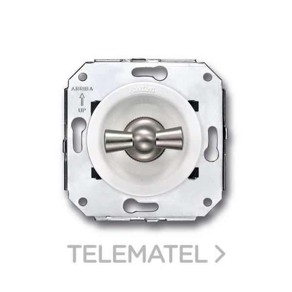 DOBLE INTERRUPTOR VENEZIA CROMO / BLANCO (PACK)