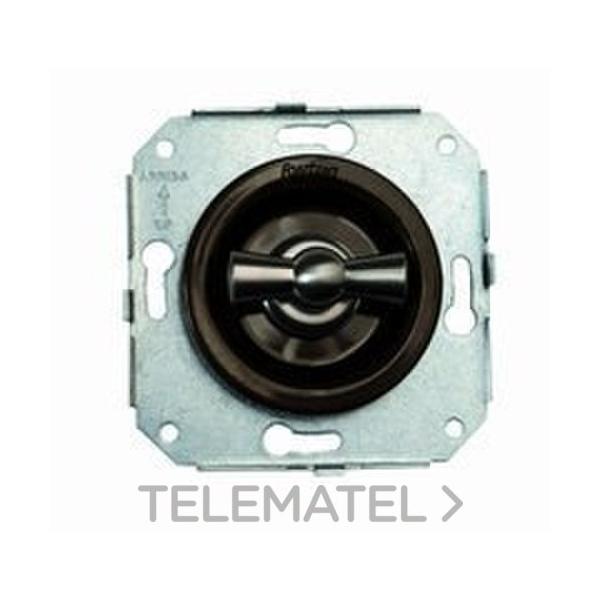 INTERRUPTOR 1P VENEZIA CROMO MARRÓN (PACK)