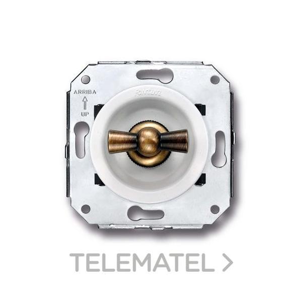 INTERRUPTOR 1P VENEZIA PATINÉ / BLANCO (PACK)