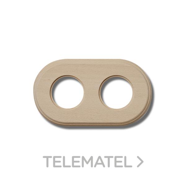MARCO 2 ELEMENTOS GARBY COLONIAL MADERA HAYA NATURAL (PACK)