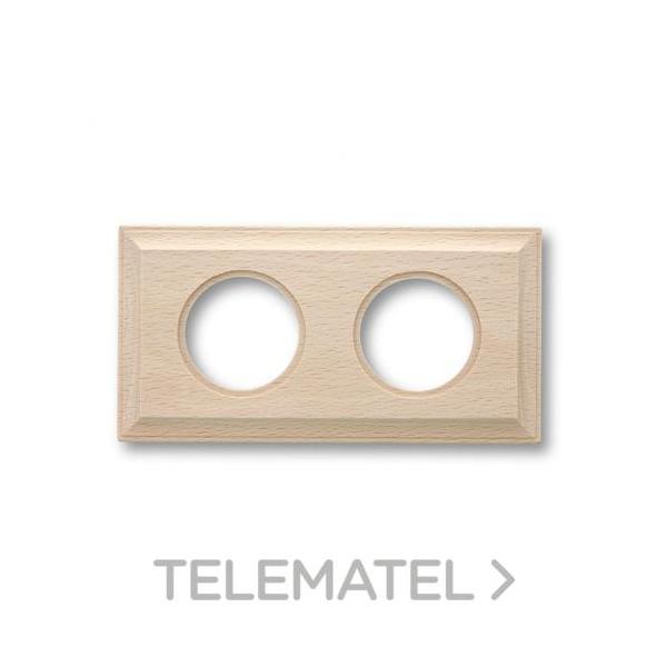 MARCO 2 ELEMENTOS CLASICA QUAD MADERA NATURAL (PACK)