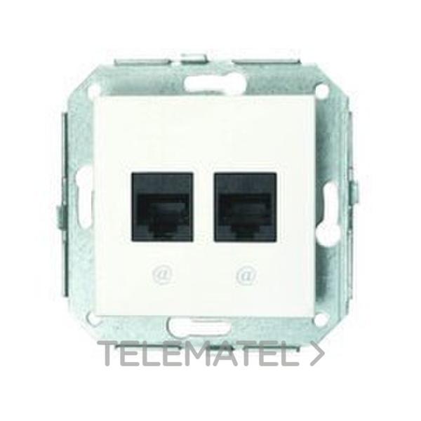 CONJUNTO 2 TOMAS RJ45 CATEGORÍA 5E METALIZADO (PACK)