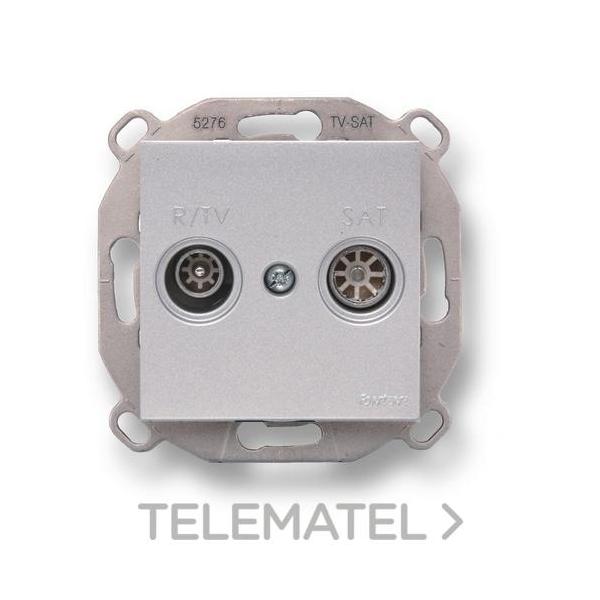 TOMA ÚNICA TV F-37 METALIZADO (PACK)