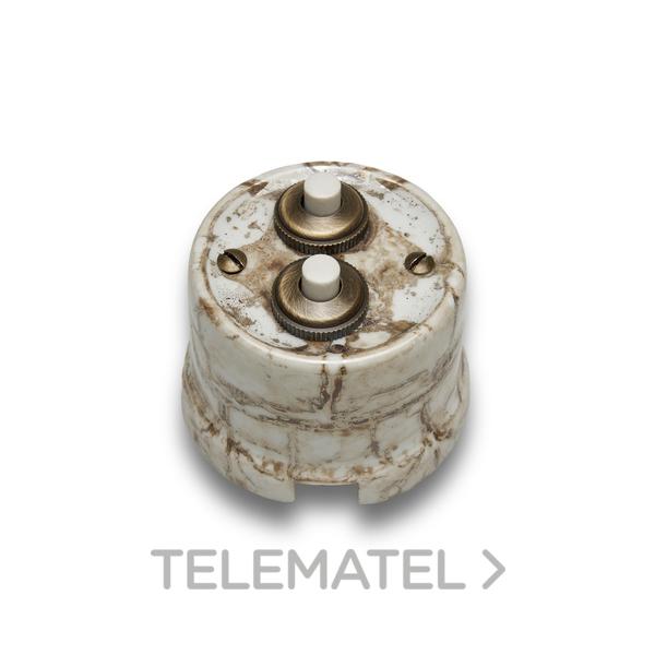 PULSADOR DOBLE GARBY 10A 250V REGGIA (PACK)