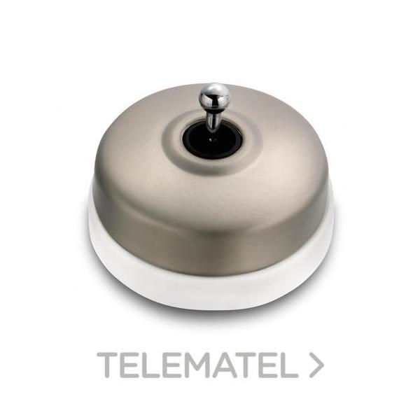 INTERRUPTOR 2P PORCELANA LATÓN 10A 250V NÍQUEL (PACK)