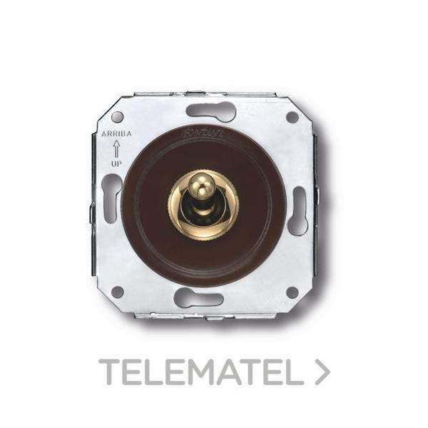 INTERRUPTOR MANECILLA 10A 250V ORO / MARRÓN (PACK)