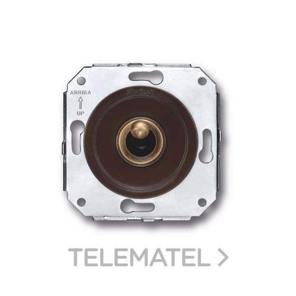 CONMUTADOR MANECILLA 10A 250V PATINÉ / MARRÓN (PACK)