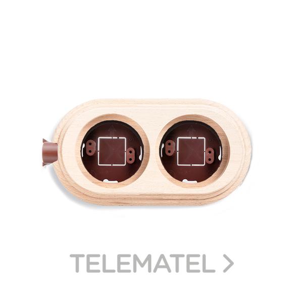 PEANA TUBO / CABLE 2 ELEMENTOS VERTICAL NATURAL