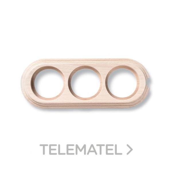 PEANA TUBO / CABLE 3 ELEMENTOS VERTICAL NATURAL