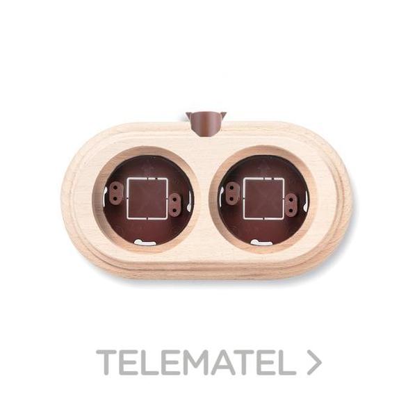 PEANA TUBO / CABLE 2 ELEMENTOS HORIZONTAL NATURAL