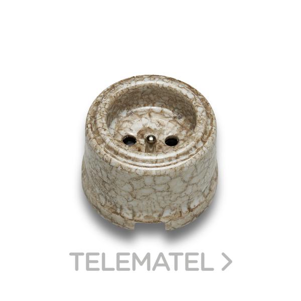 BASE ENCHUFE FRANCÉS TOMA TIERRA 16A PORCELANA REGGIA (PACK)