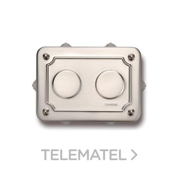 CAJA CONEXIONES 175x125x50mm SATINADO NÍQUEL