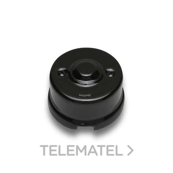 PLACA CIEGA CABLE PORCELANA NEGRO (PACK)