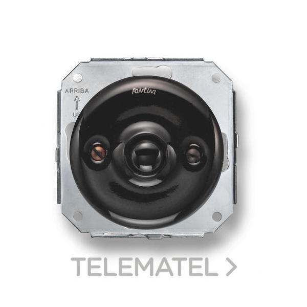 PULSADOR 10A PORCELANA NEGRO (PACK)