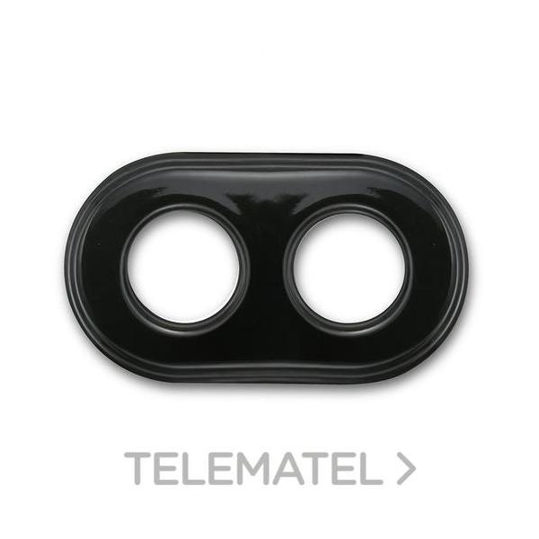MARCO 2 ELEMENTOS PORCELANA MADERA HAYA NEGRO (PACK)