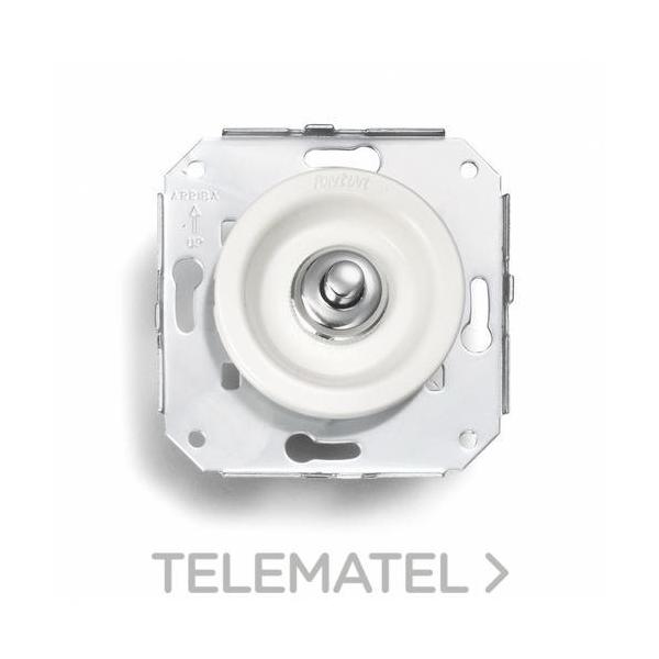 PULSADOR 10A 250V CROMO BLANCO (PACK)