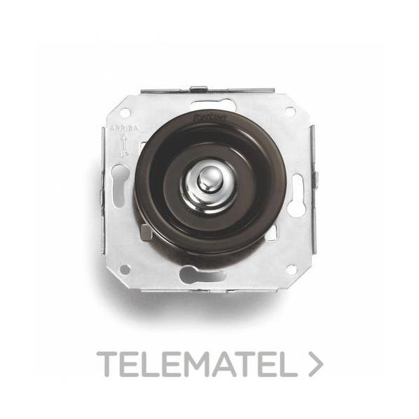 PULSADOR DO 35 33 10A 250V CROMO MARRÓN (PACK)