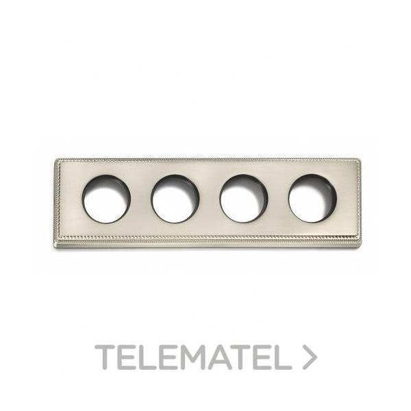 MARCO 4 ELEMENTOS VENEZIA METÁLICO LATÓN SATINADO NÍQUEL (PACK)