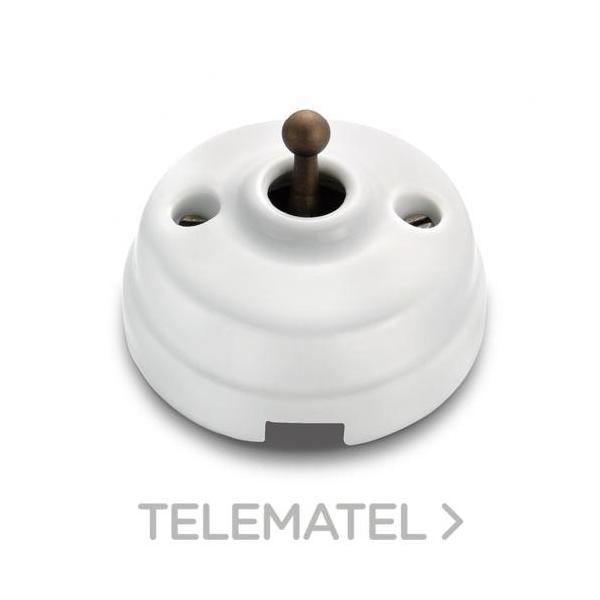 PULSADOR DIMBLER 10A CABLE PORCELANA PATINÉ (PACK)
