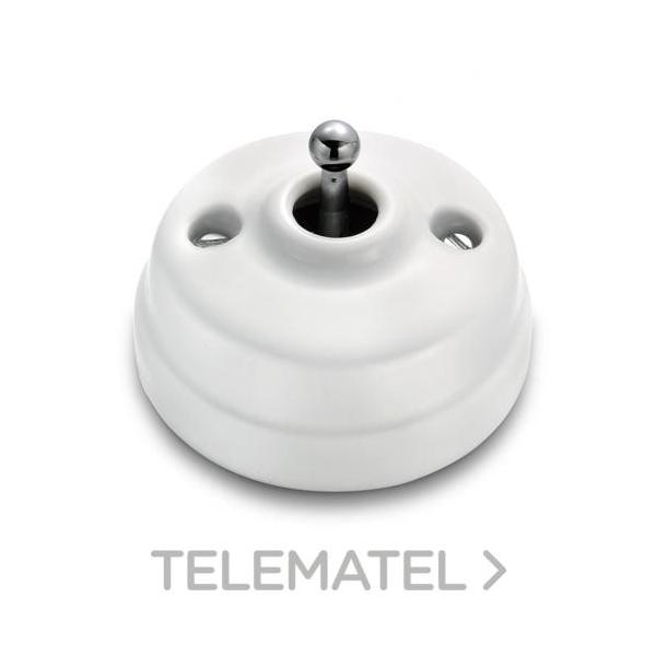 PULSADOR DIMBLER 10A 250V PORCELANA CROMO (PACK)