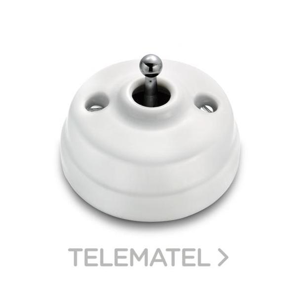 INTERRUPTOR 2P DIMBLER 10A PORCELANA CROMO (PACK)