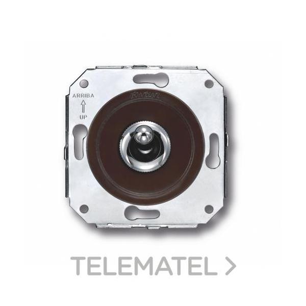 CRUZAMIENTO MANECILLA 10A 250V CROMO MARRÓN (PACK)