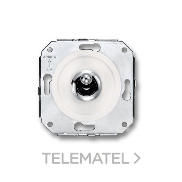 INTERRUPTOR MANECILLA 10A 250V CROMO BLANCO (PACK)