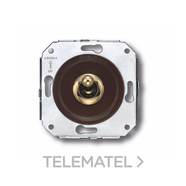 PULSADOR MANECILLA 10A 250V DORADO MARRÓN (PACK)