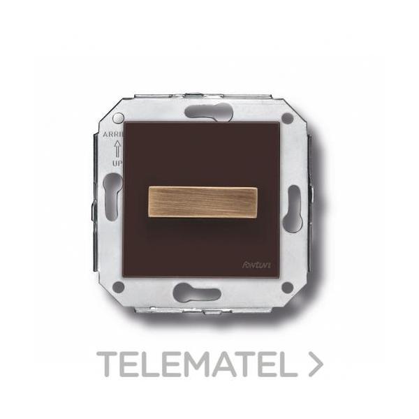 INTERRUPTOR ROCKING 10A 250V PATINÉ MARRÓN (PACK)